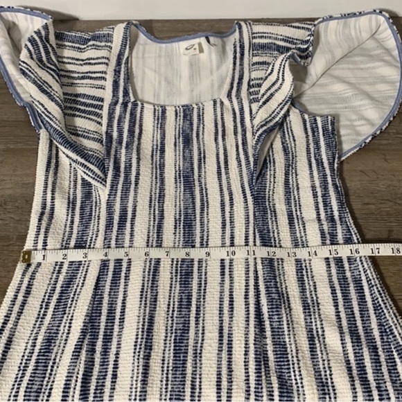 Anthropologie Akemi + Kin Dress, Size XS/Small, Blue & White - Picture 4 of 5